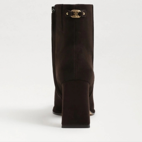 Sam Edelman Women's Irie Square Toe Ankle Bootie Black Suede Size 11 - Picture 5 of 13